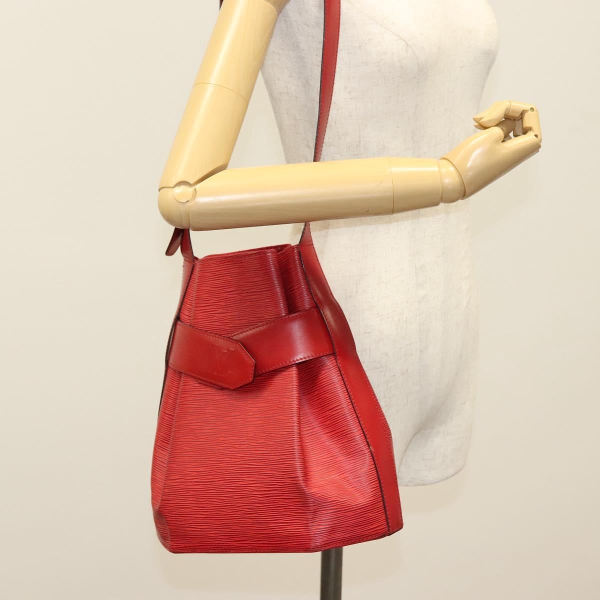 Louis Vuitton Vintage Sac d'Epaule Handbag Epi, Red, Leather, Shoulder Bag