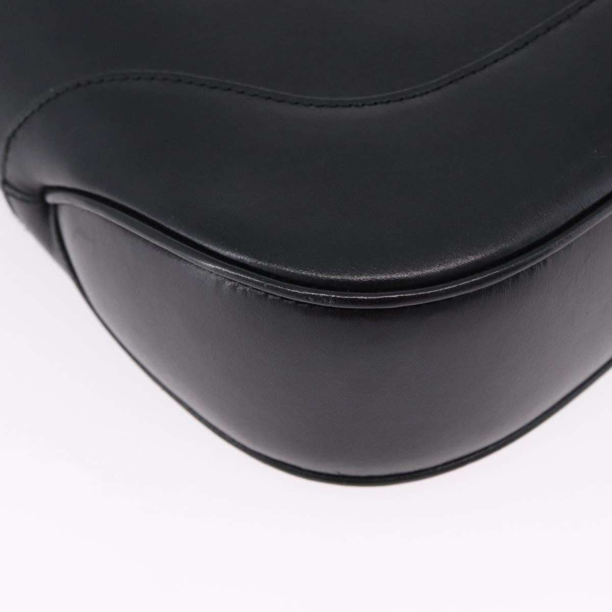 Gucci Jackie O Bouvier Hobo Leather, Black, Leather, Shoulder Bag