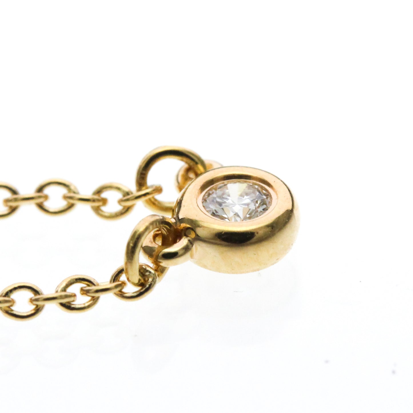 Tiffany & Co. Elsa Peretti Diamonds By The Yard 18K Pink Gold with Diamond, Gold, Pink Gold, Necklace