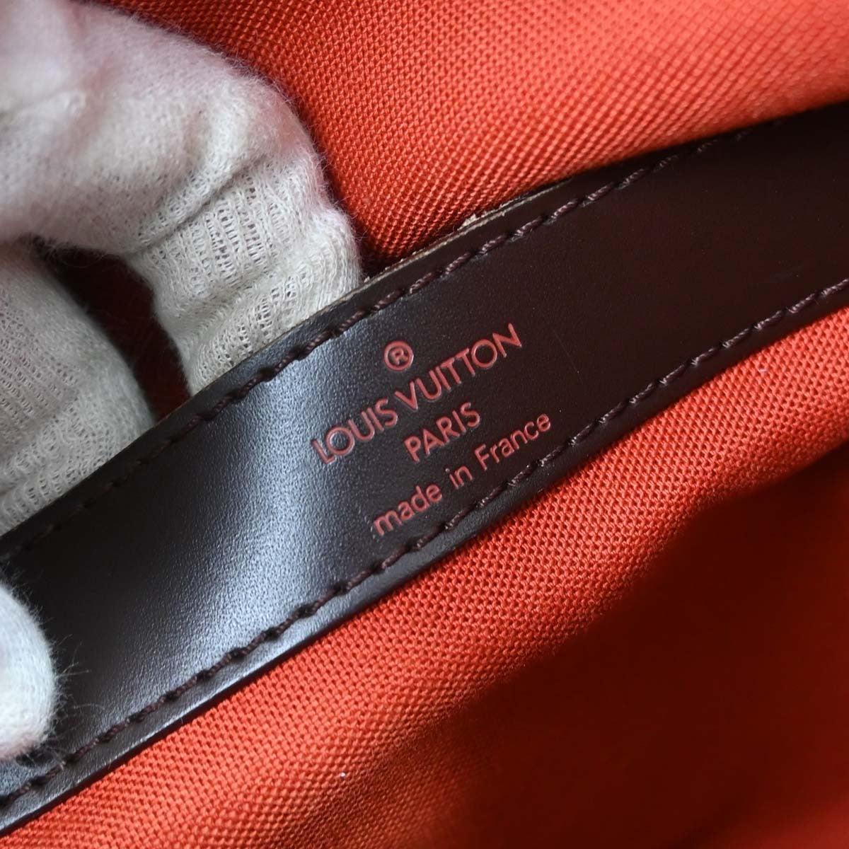 Louis Vuitton Naviglio Damier Ebene, Brown, Canvas, Shoulder Bag