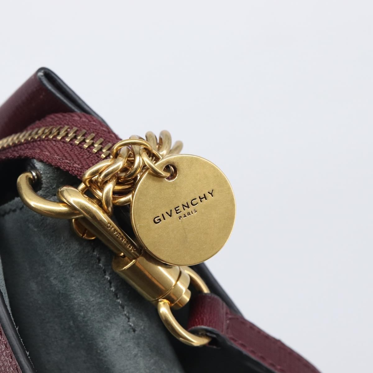 Givenchy Cross 3 Leather, Burgundy, Leather, Crossbody Bag