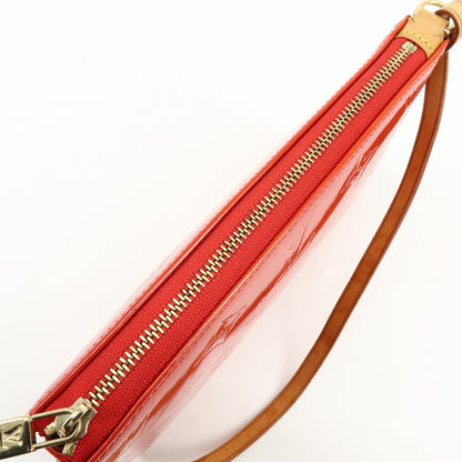 Louis Vuitton Lexington Pochette Monogram Vernis, Red, Patent Leather, Clutch