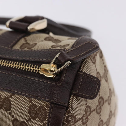Gucci Abbey Boston Canvas, Beige, Canvas, Shoulder Bag