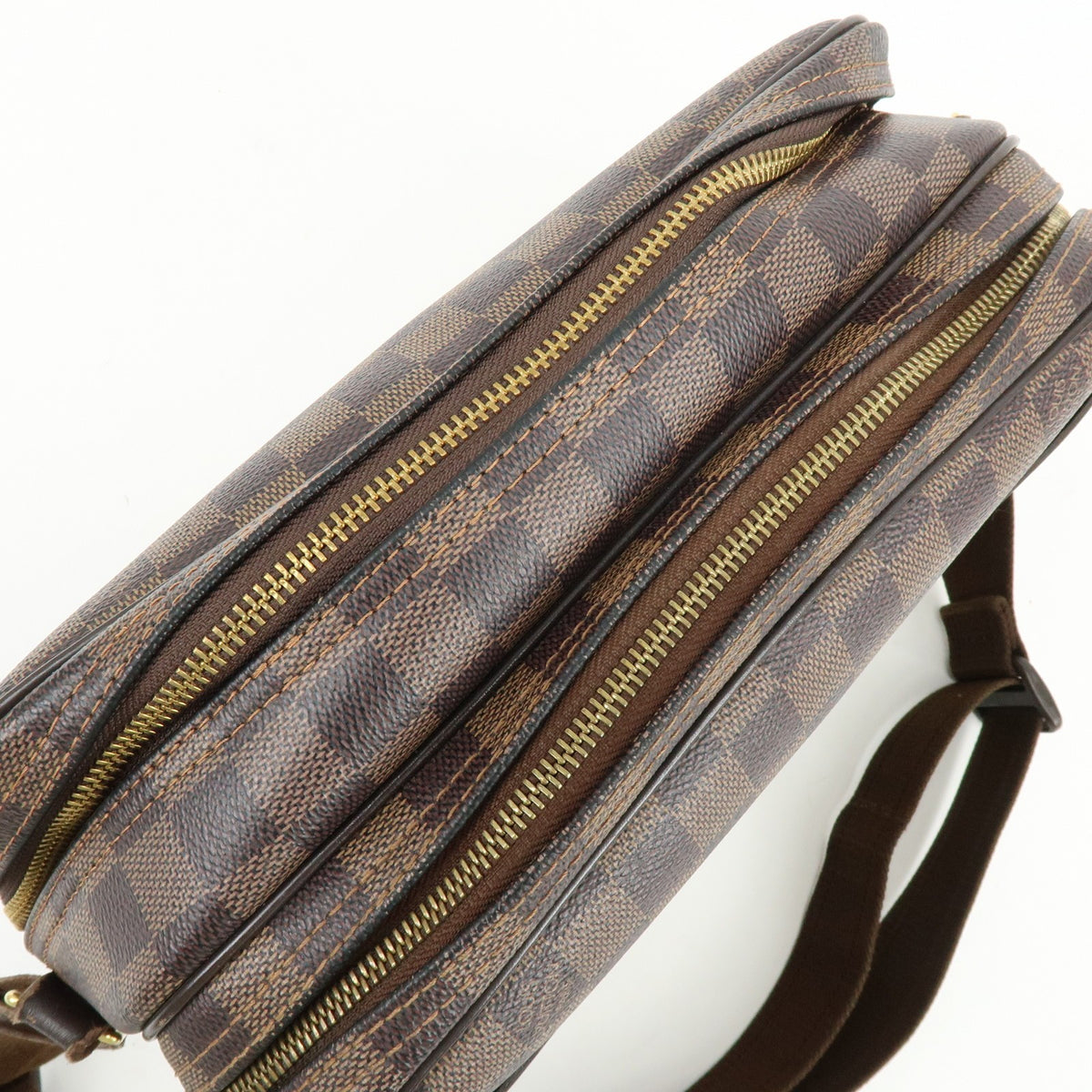 Louis Vuitton Reporter Damier, Brown, Canvas, Shoulder Bag