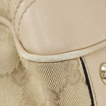 Gucci Princy Boston GG Canvas and leather, Beige, Canvas, Handbag