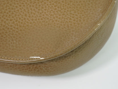 Christian Dior Vintage CD Flap Leather, Beige, Leather, Shoulder Bag