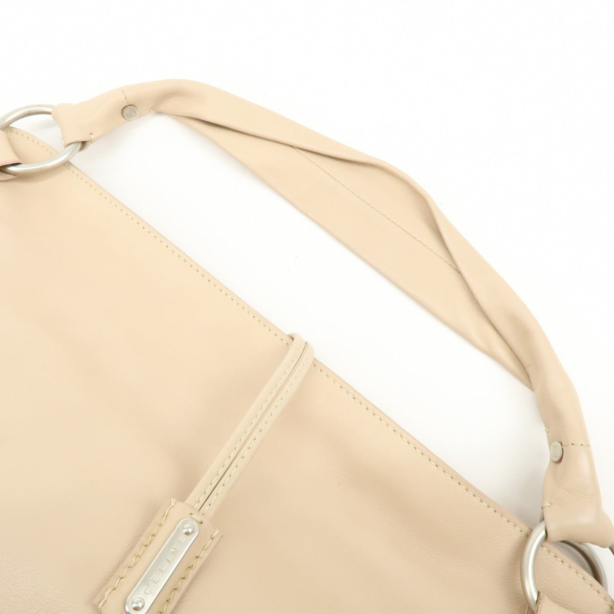 Celine Bittersweet Leather, Beige, Leather, Handbag