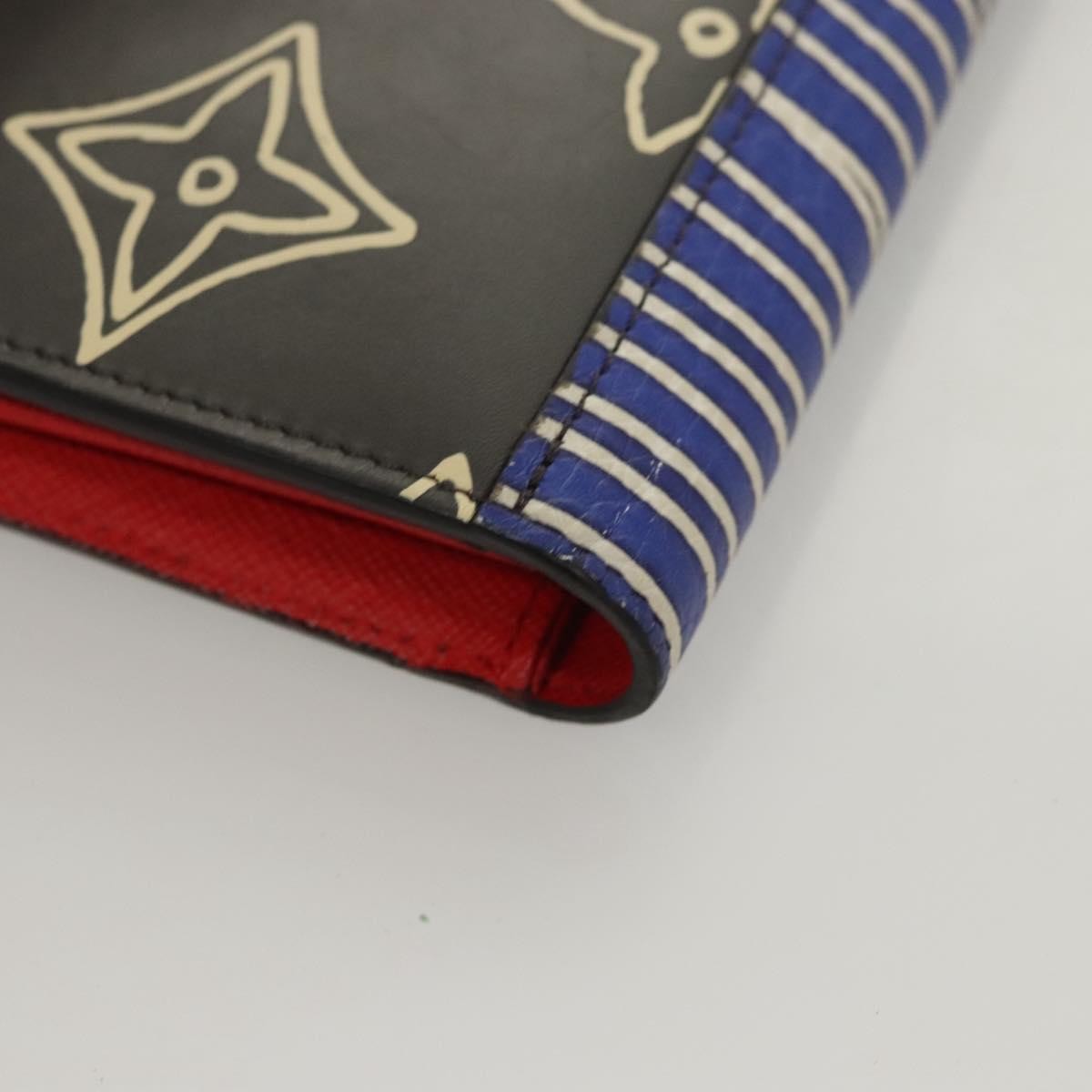 Louis Vuitton Porte Feuille Brother Patchwork, Blue, Canvas, Wallet