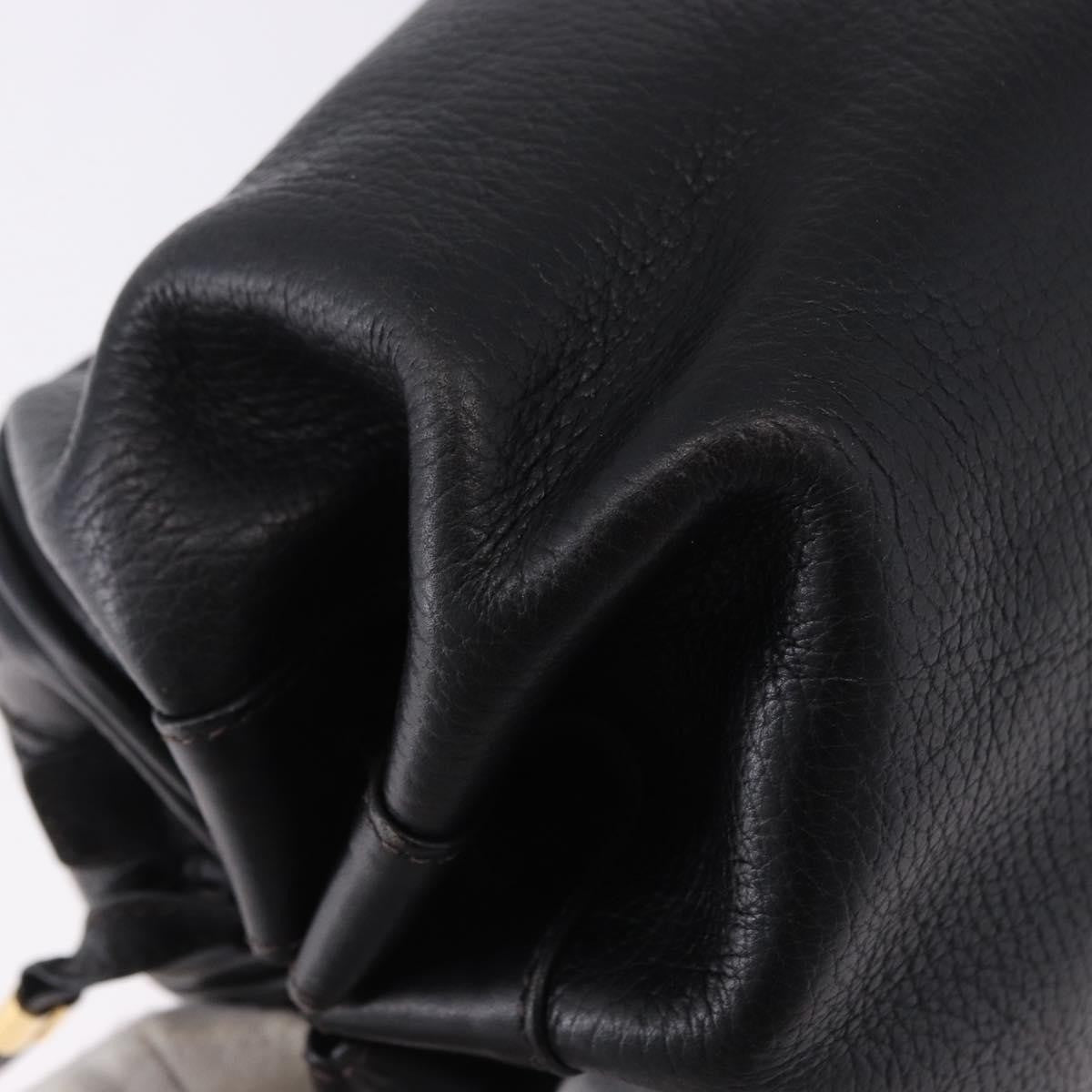 Gucci Shoulder Leather, Black, Leather, Shoulder Bag