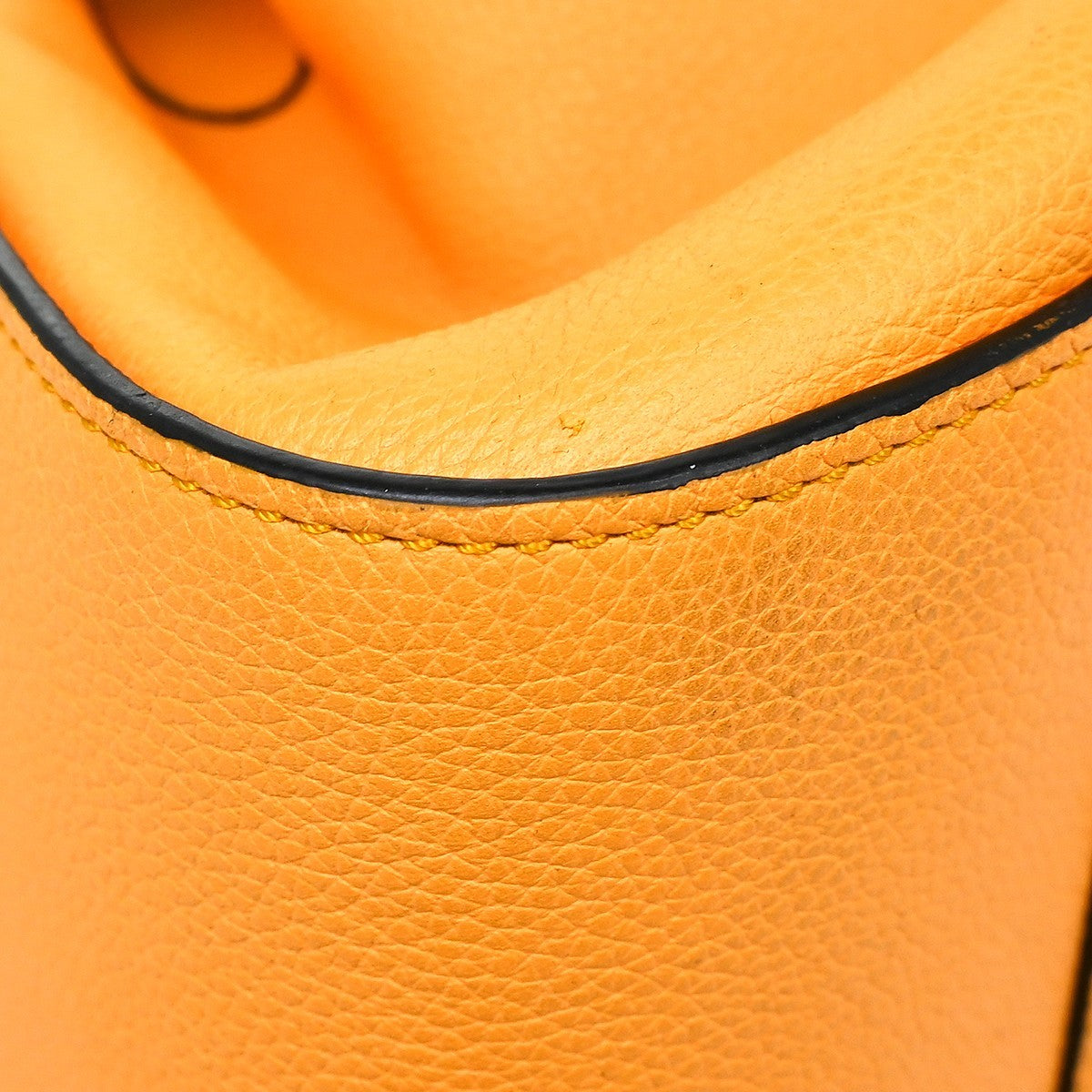 Loewe Hammock Leather, Orange, Leather, Handbag