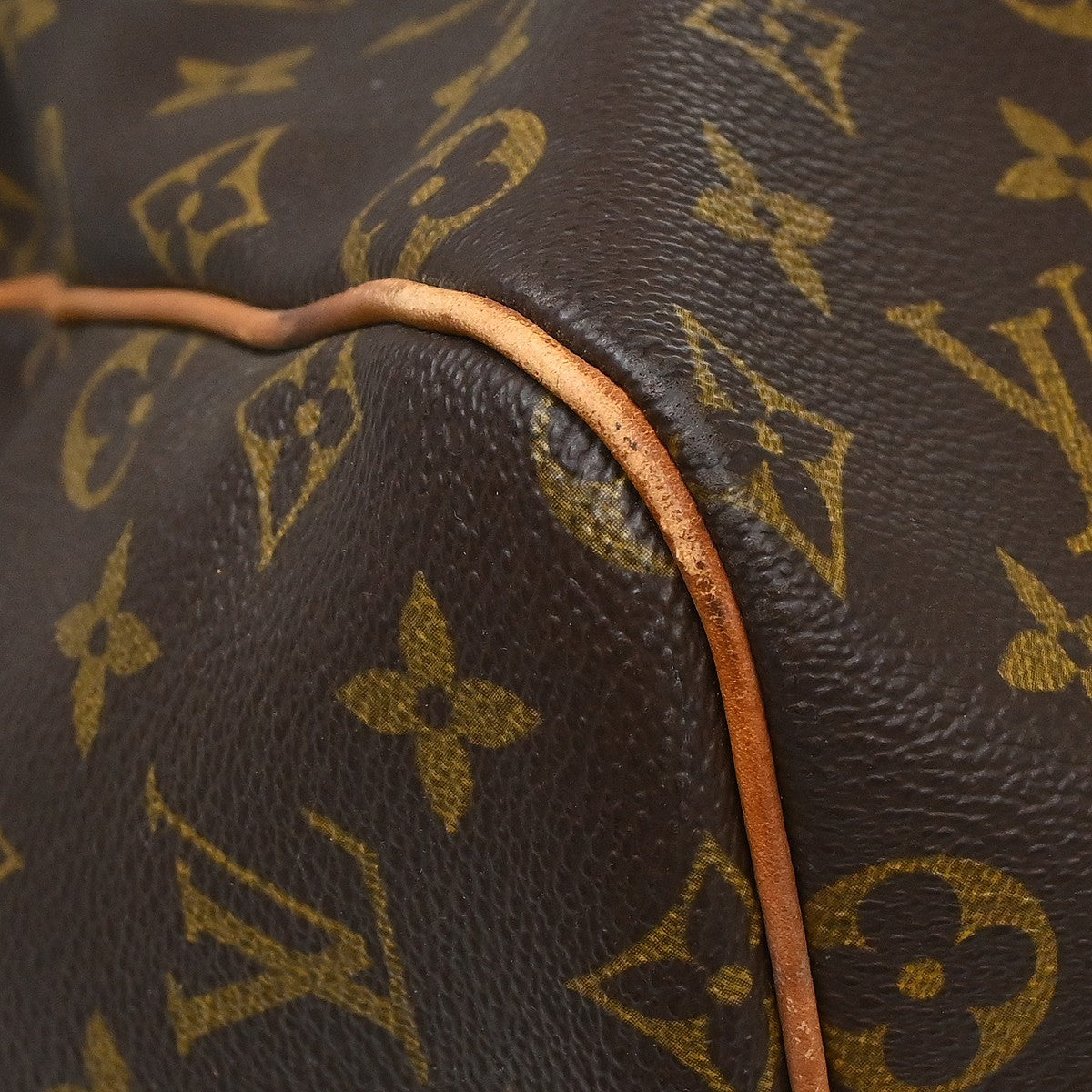 Louis Vuitton Keepall Monogram, Brown, Canvas, Travel Bag