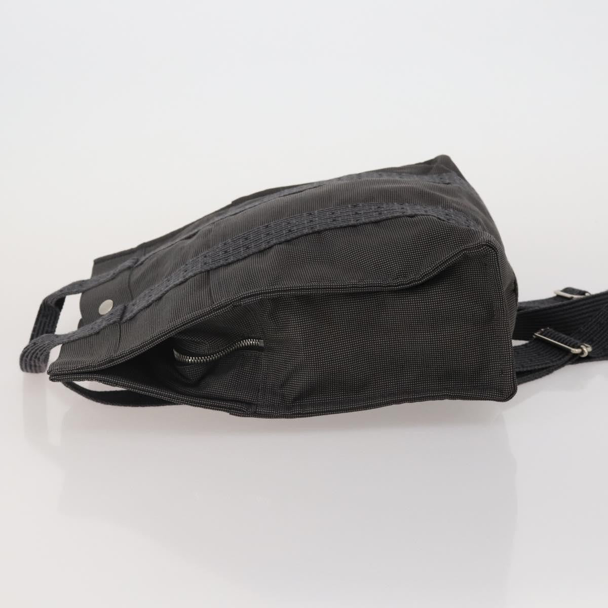 Hermes Herline Canvas, Gray, Canvas, Backpack