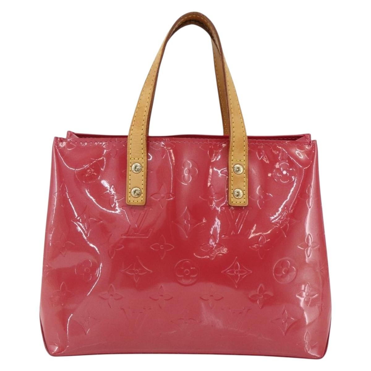 Louis Vuitton Reade Monogram Vernis, Pink, Patent Leather, Handbag