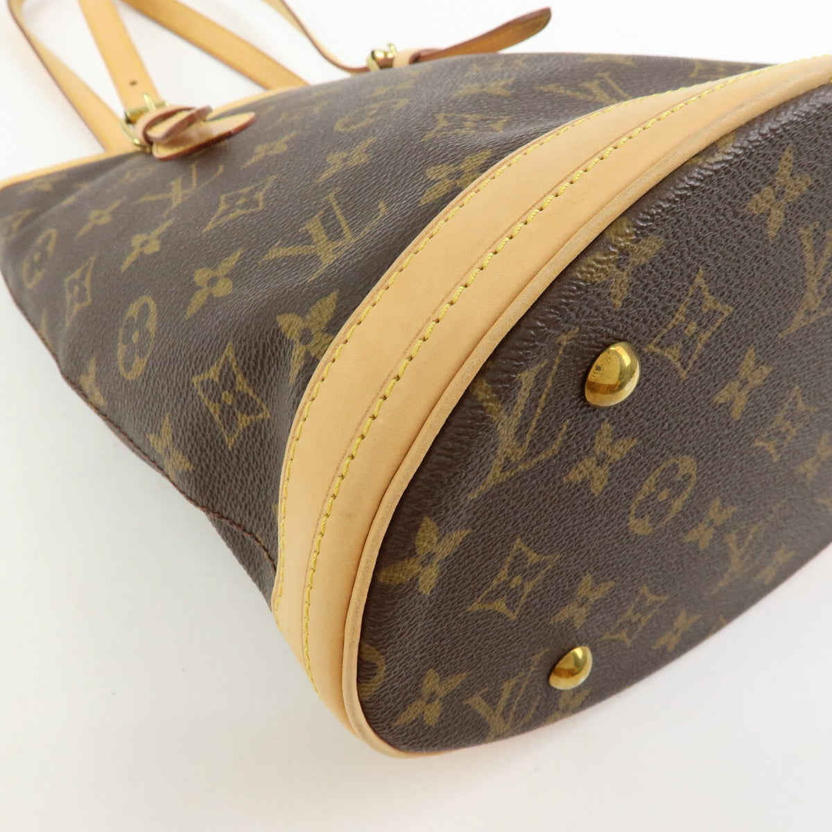 Louis Vuitton Petit Bucket Monogram Canvas, Brown, Canvas, Handbag