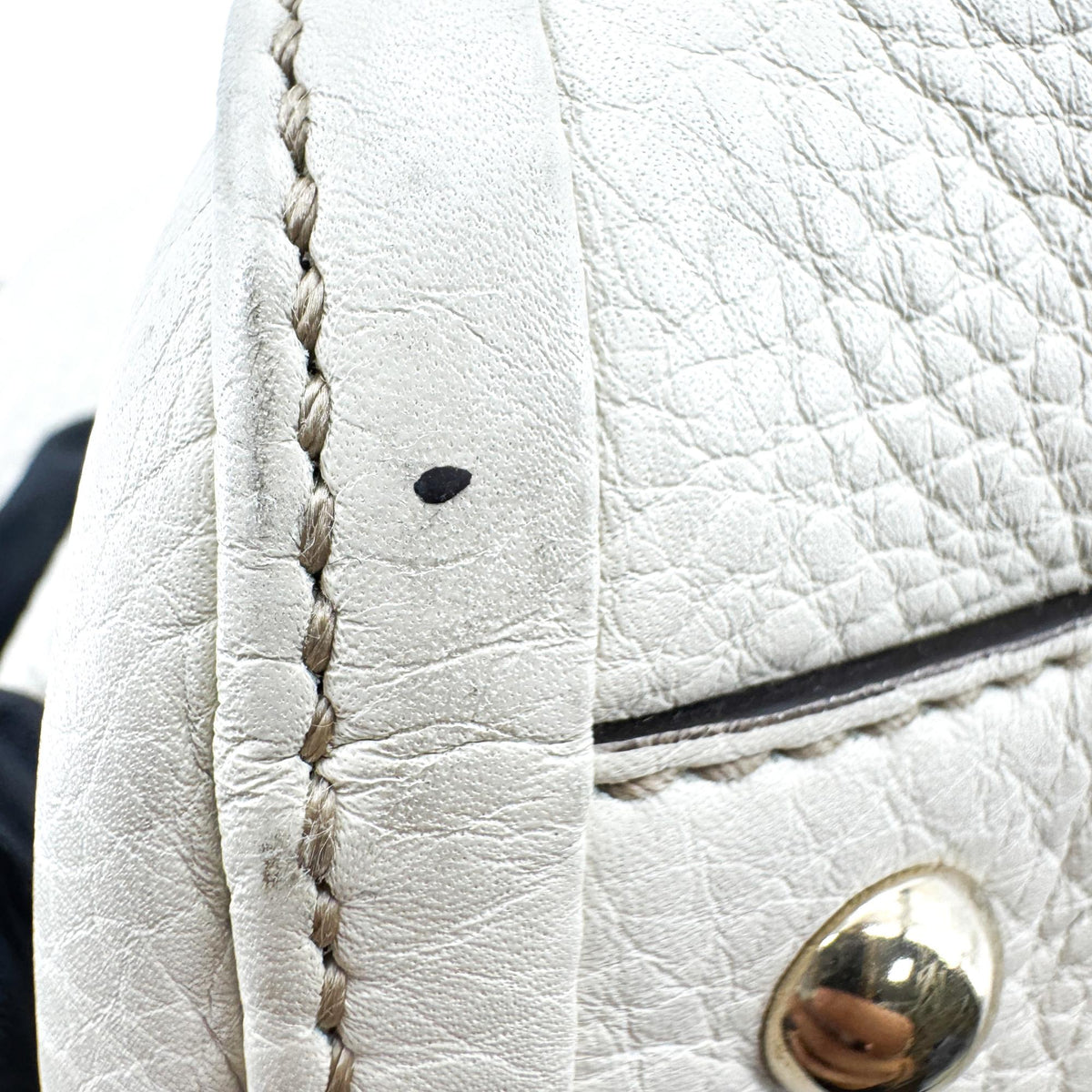 Gucci Soho Zip Leather, Beige, Leather, Tote Bag