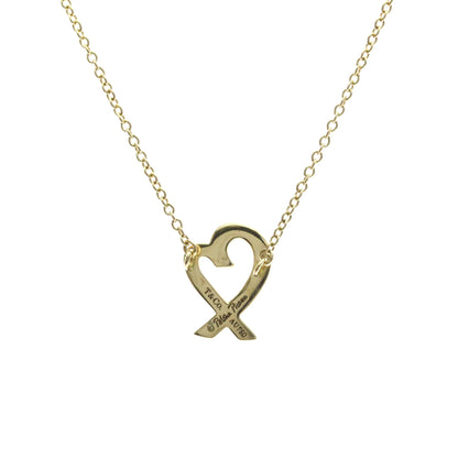 Tiffany & Co. Paloma Picasso Loving Heart Pendant 18K Yellow Gold, Gold, Yellow Gold, Necklace