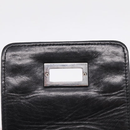 Chanel North South Mademoiselle Lock Quilted Leather, Black, Leather, Tote Bag
