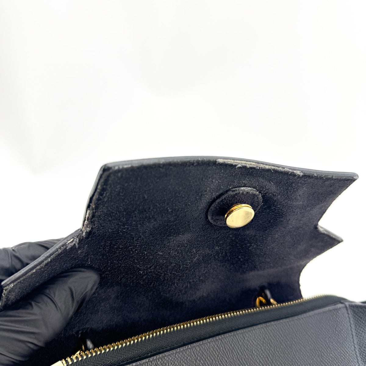Celine Belt Calfskin, Black, Leather, Handbag