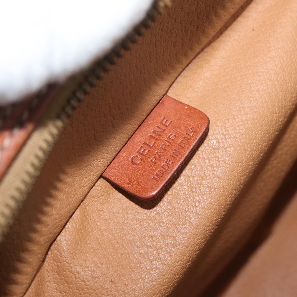 Celine Macadam Vanity Canvas, Brown, Canvas, Clutch