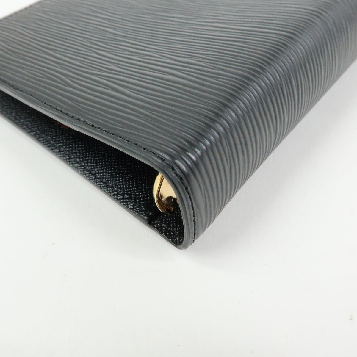 Louis Vuitton Ring Agenda Cover Epi Leather, Black, Leather, Briefcase