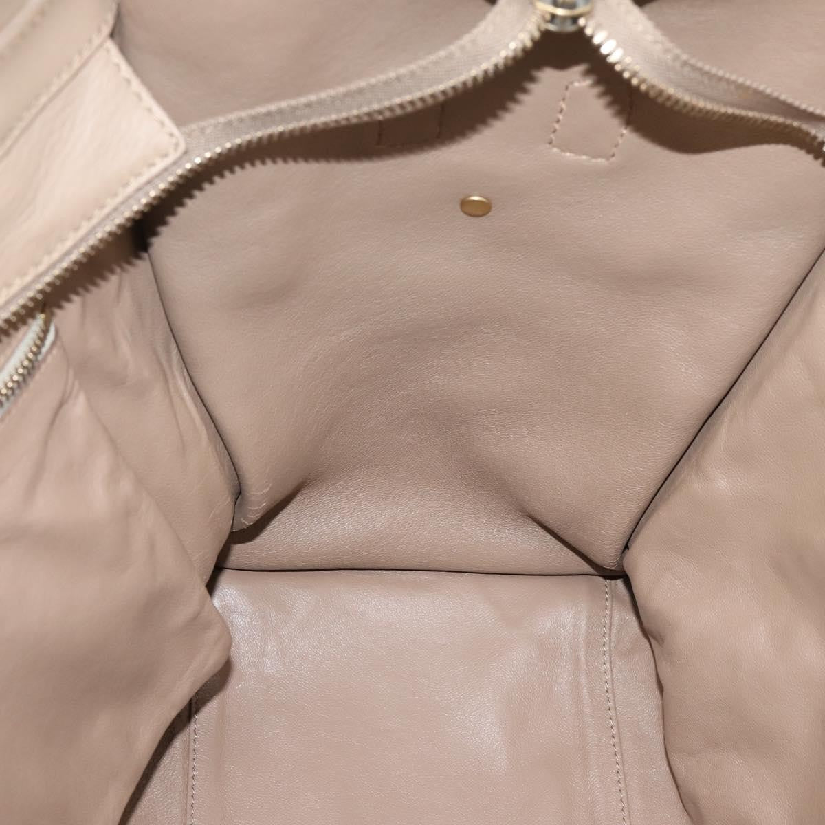 Celine Shopper Luggage Leather, Beige, Leather, Handbag
