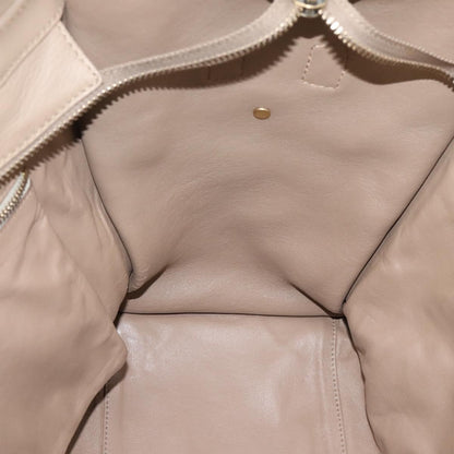 Celine Shopper Luggage Leather, Beige, Leather, Handbag