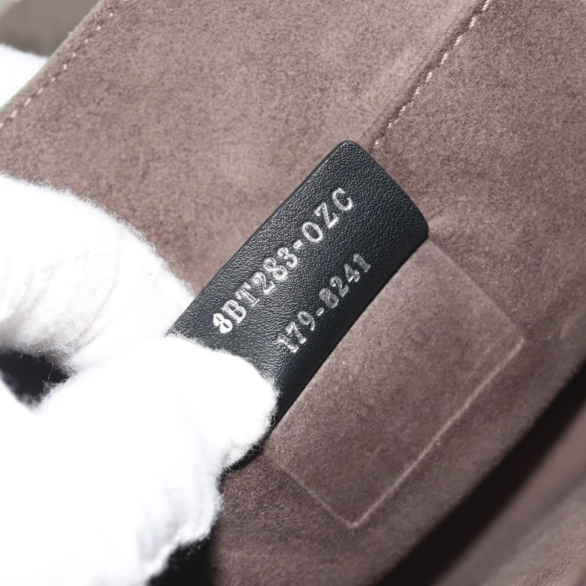 Fendi Kan I Leather, Gray, Leather, Shoulder Bag