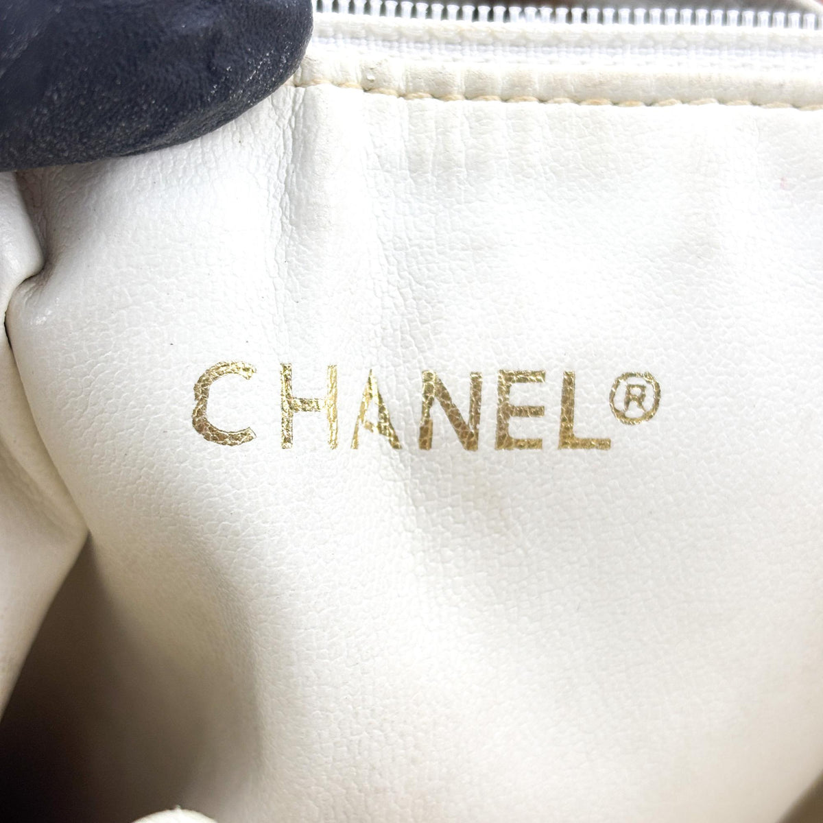 Chanel Miss Mademoiselle Shoulderbag Canvas, Beige, Canvas, Shoulder Bag