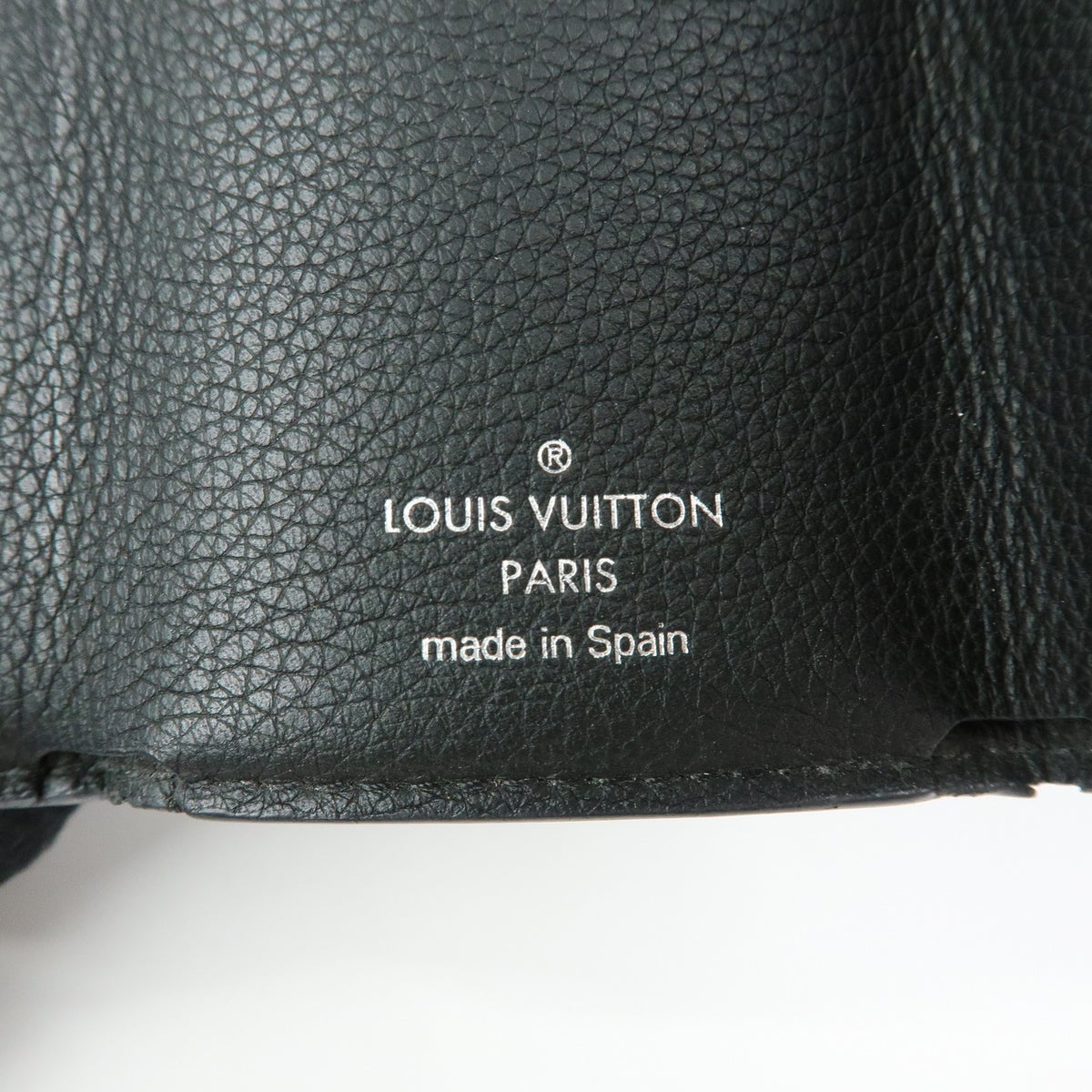 Louis Vuitton Lockmini Leather, Black, Leather, Wallet