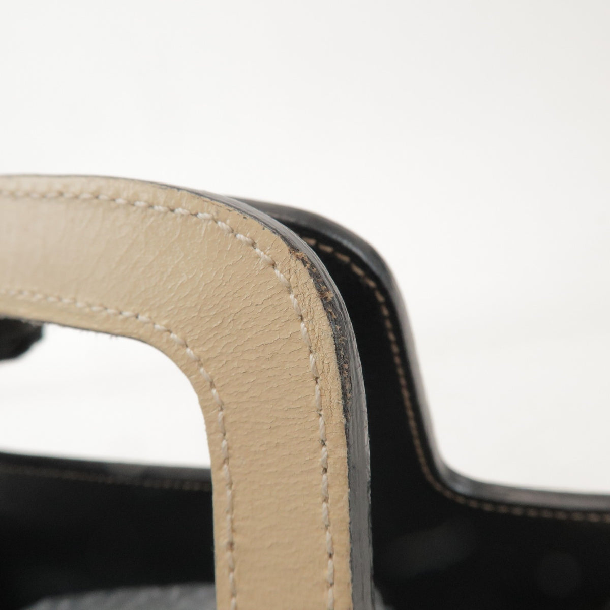 Miu Miu Vintage Leather, Beige, Canvas, Tote Bag