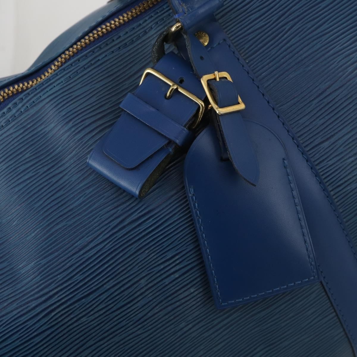 Louis Vuitton Keepall Bag Epi Leather, Blue, Leather, Travel Bag