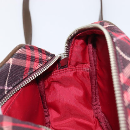 Burberry Nova Check Blue Label Nylon, Burgundy, Nylon, Shoulder Bag