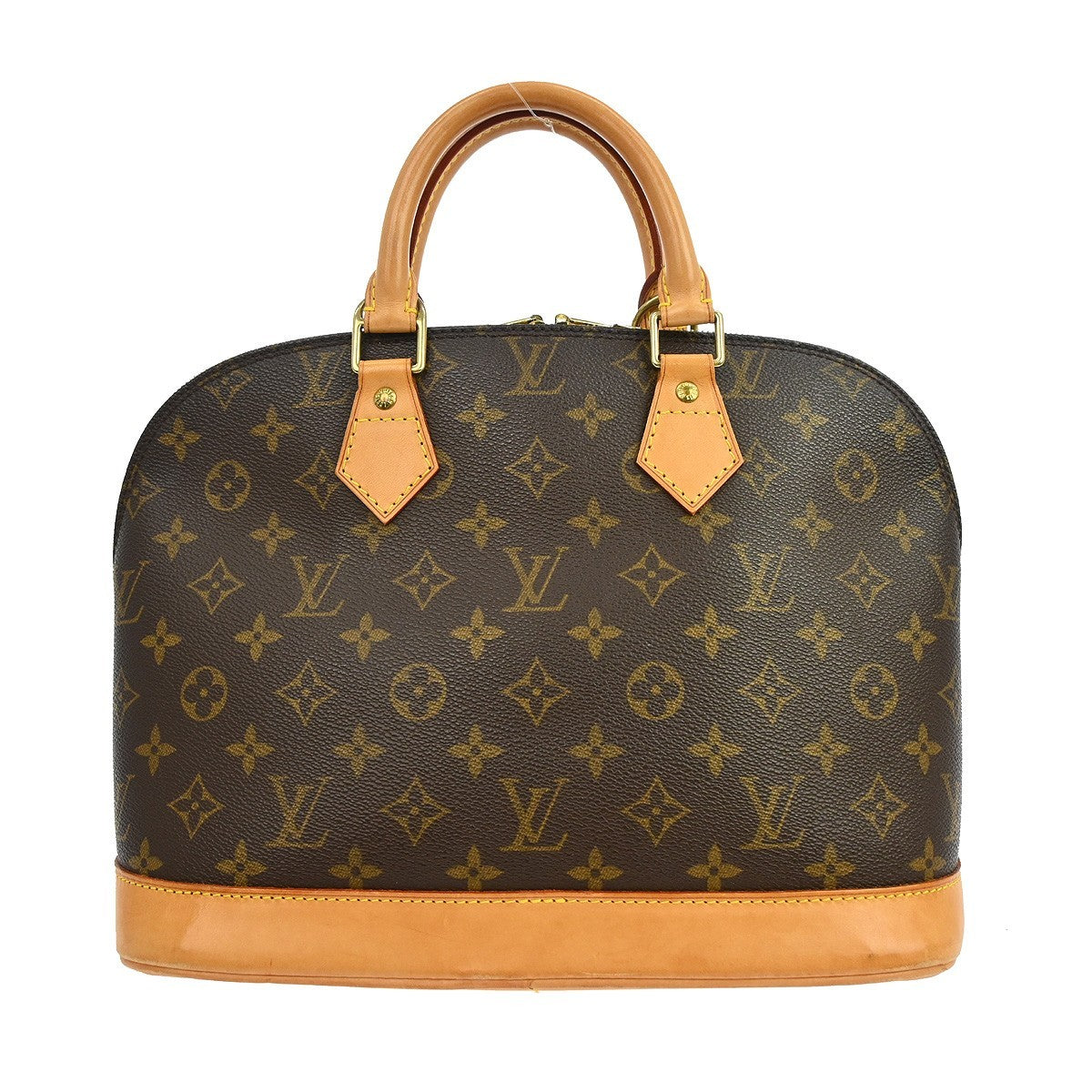 Louis Vuitton Alma Monogram, Brown, Canvas, Handbag