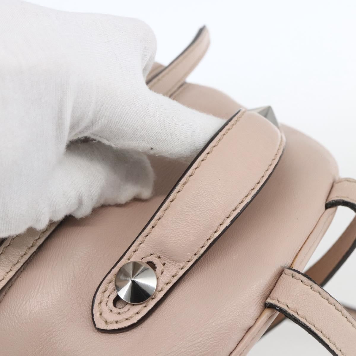 Fendi By The Way Leather, Beige, Leather, Backpack