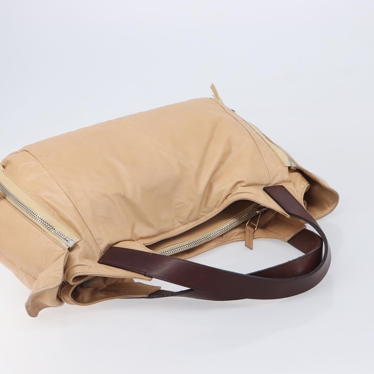 Celine Tote Leather, Beige, Leather, Tote Bag