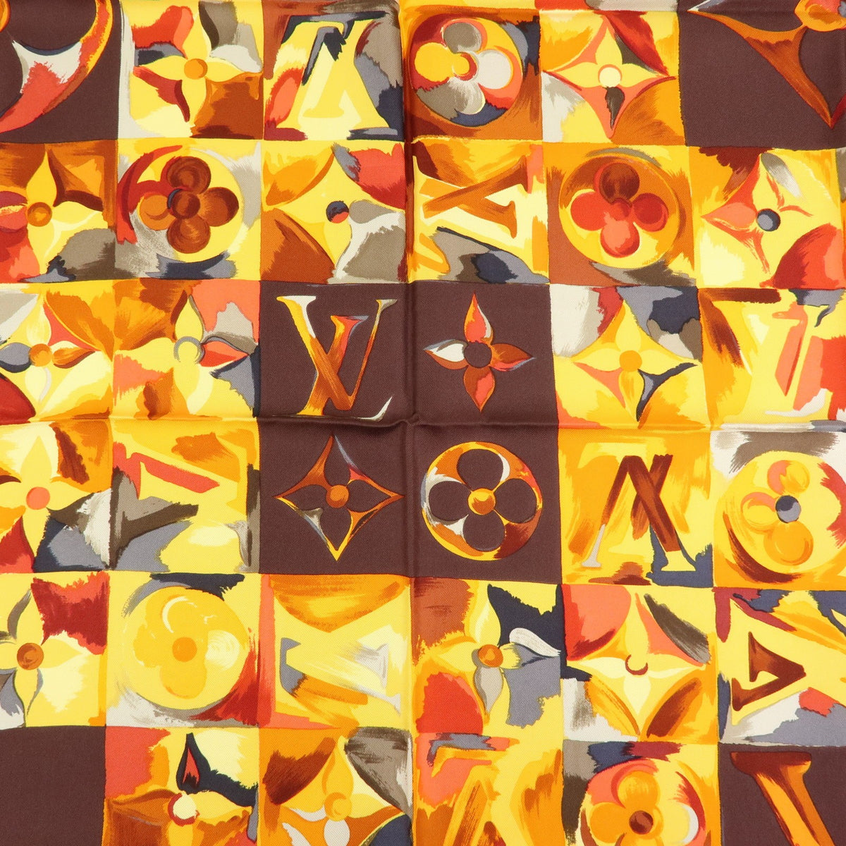 Louis Vuitton Carré Silk, Multicolour, Silk, Scarf