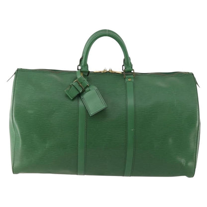 Louis Vuitton Keepall Epi Leather, Green, Leather, Travel Bag