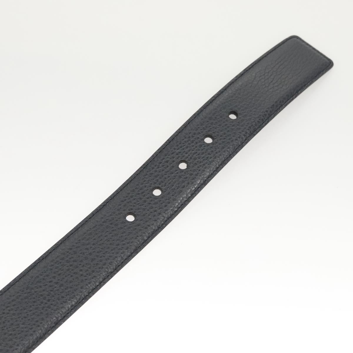 Gucci Buckle Belt Leather, Navy, Leather, Belt
