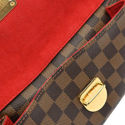 Louis Vuitton Ravello Damier Ebene, Brown, Canvas, Shoulder Bag