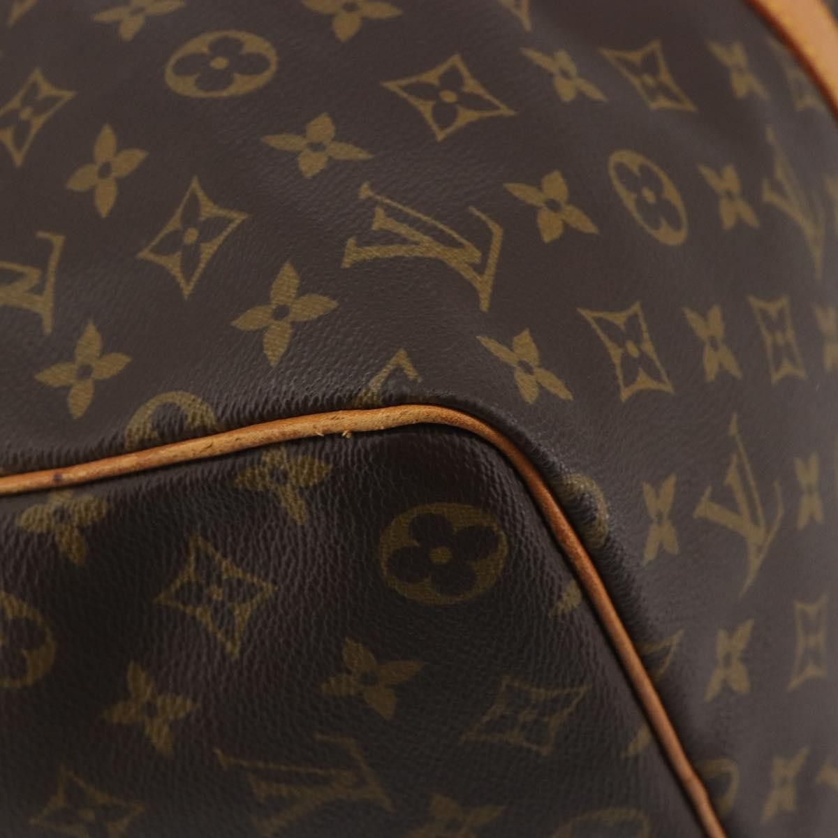 Louis Vuitton Keepall Monogram, Brown, Canvas, Travel Bag