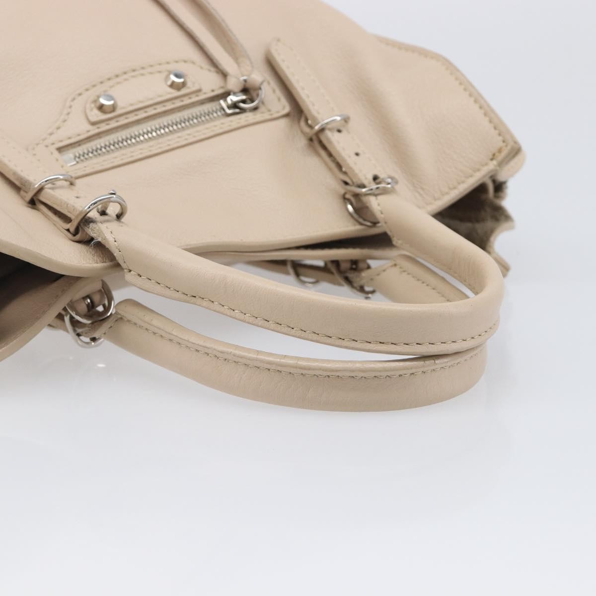 Balenciaga Papier A4 Zip Around Classic Studs Leather, Gray, Leather, Handbag