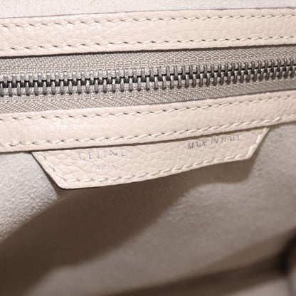 Celine Luggage Smooth Leather, Beige, Leather, Handbag