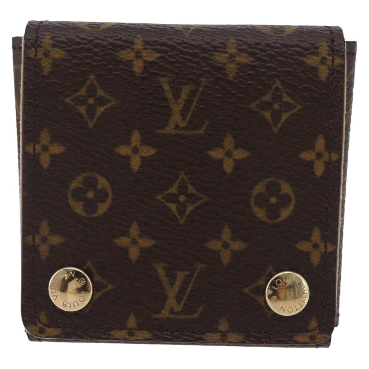 Louis Vuitton Folding Jewelry Case Monogram Canvas, Brown, Canvas, Toiletry Case