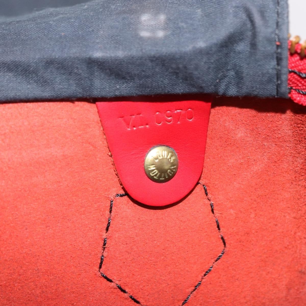 Louis Vuitton Speedy Epi Leather, Red, Leather, Handbag