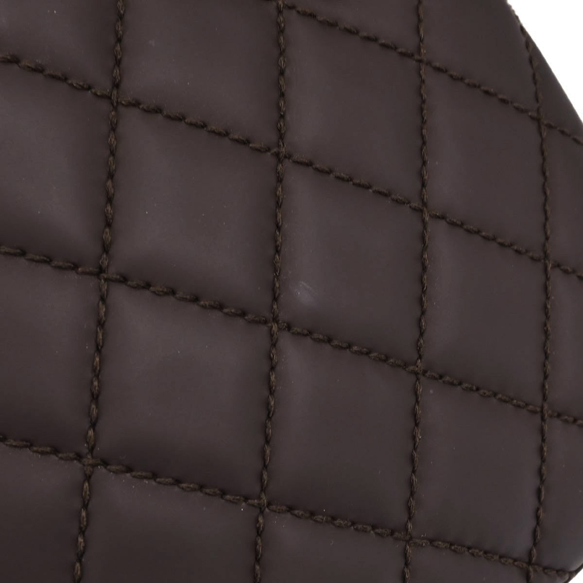 Chanel Surpique Quilted Leather, Brown, Leather, Tote Bag