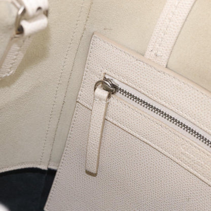 Celine Vertical Bi-Cabas Leather, Black, Leather, Tote Bag
