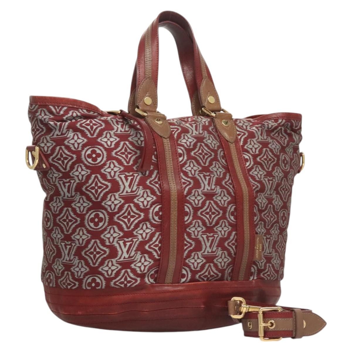 Louis Vuitton Aviator Limited Edition Monogram Jacquard, Burgundy, Canvas, Handbag