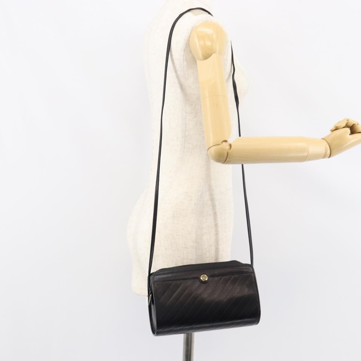Christian Dior Vintage Leather, Black, Leather, Shoulder Bag