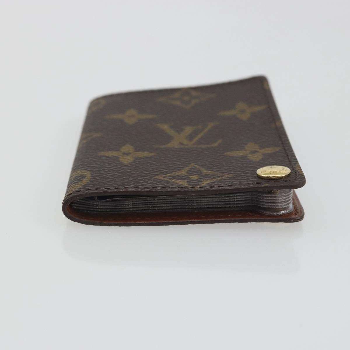 Louis Vuitton Porte Cartes Pression Card Case Monogram Canvas, Brown, Canvas, Card Holder