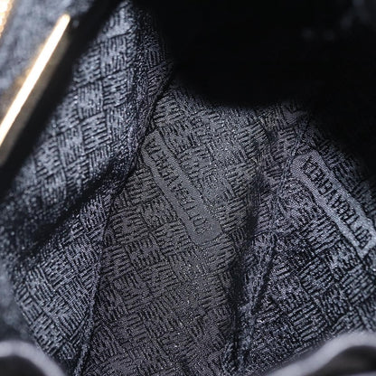 Bottega Veneta Backpack Leather with Intrecciato, Black, Leather, Backpack